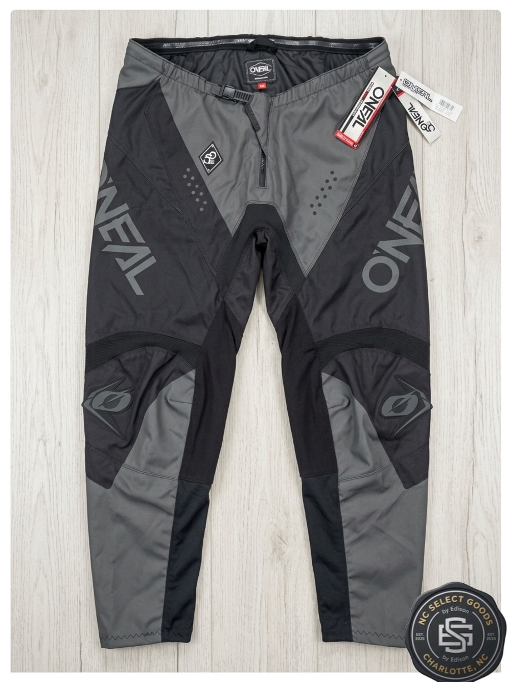 O'Neal Element Mens 48 MX Pants Black/Grey Off-Road Motocross Gear New Tags